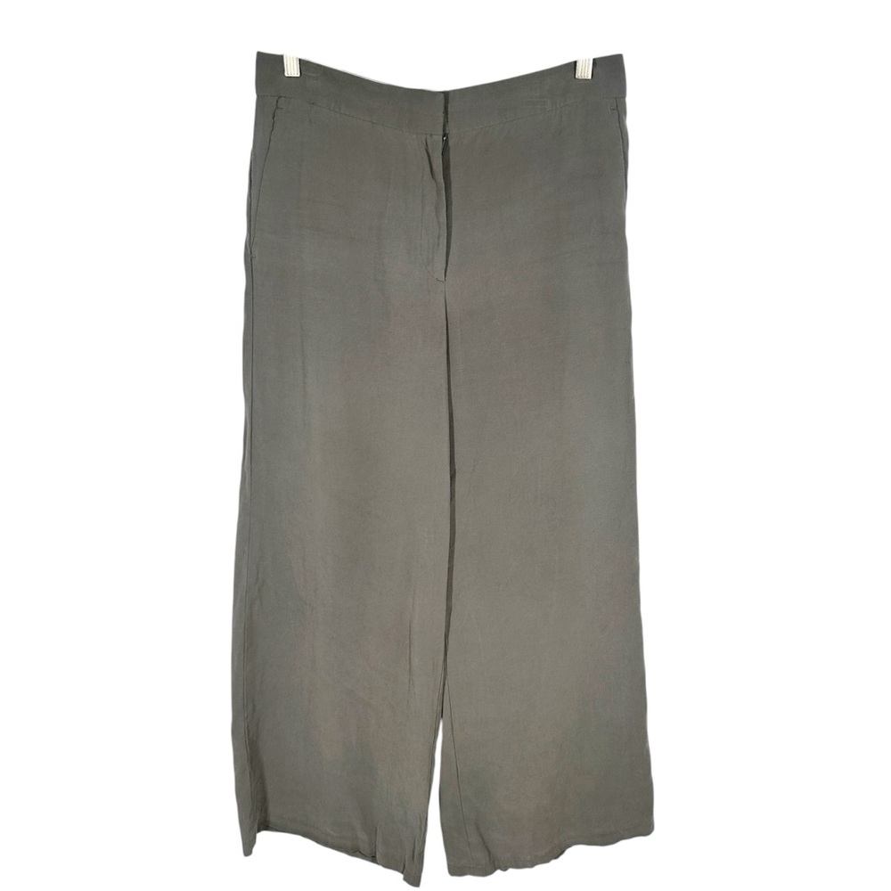 Ann Taylor Green Wide Leg Pants Size 8 Workwear Business
